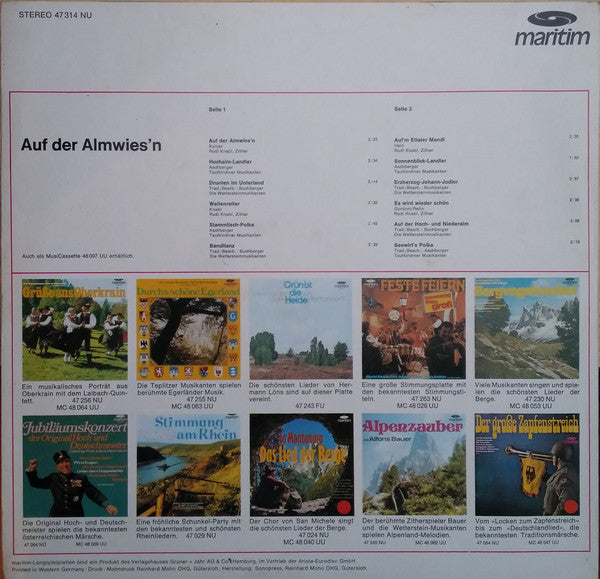 Various : Auf Der Almwies'n (LP, Comp)