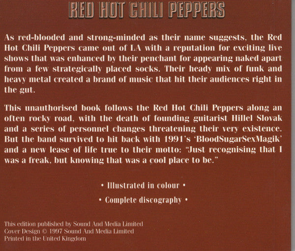 Red Hot Chili Peppers : Fully Illustrated Book & Interview Disc (CD, Unofficial)