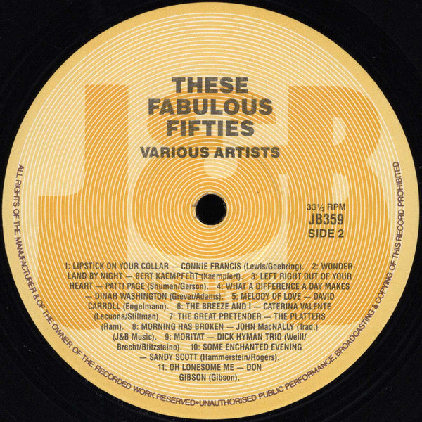 Various : Those Fabulous Fifties (LP, Comp)