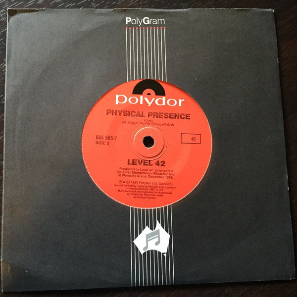 Level 42 : It's Over (7", Single)