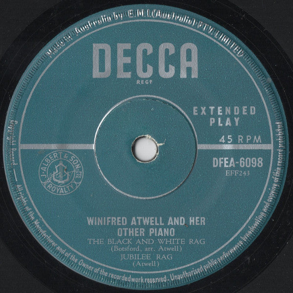 Winifred Atwell : Winifred Atwell And Her Other Piano (7", EP)