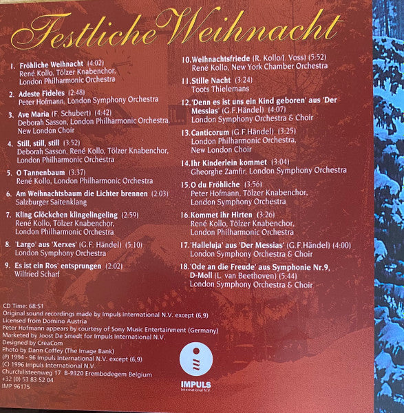 Various : Festliche Weihnacht (CD, Comp)