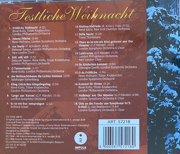 Various : Festliche Weihnacht (CD, Comp)