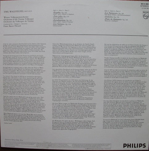 Emil Waldteufel, Wiener Volksopernorchester, Franz Bauer-Theussl : Famous Waltzes - Berühmte Walzer (LP, Album)