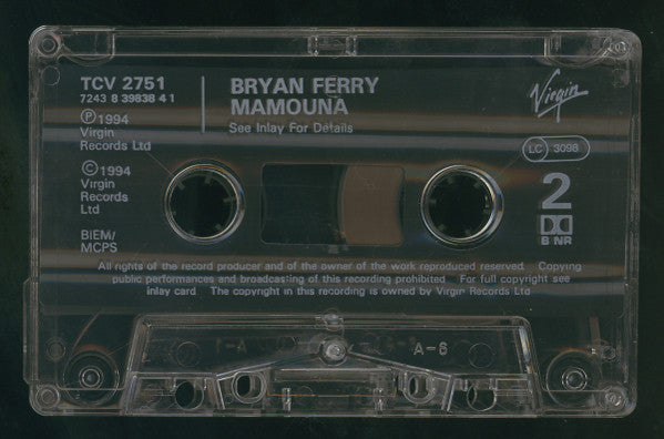 Bryan Ferry : Mamouna (Cass, Album)