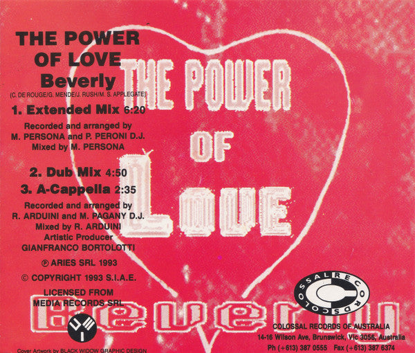 Beverly (2) : The Power Of Love (CD, Single)