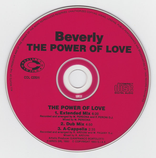 Beverly (2) : The Power Of Love (CD, Single)