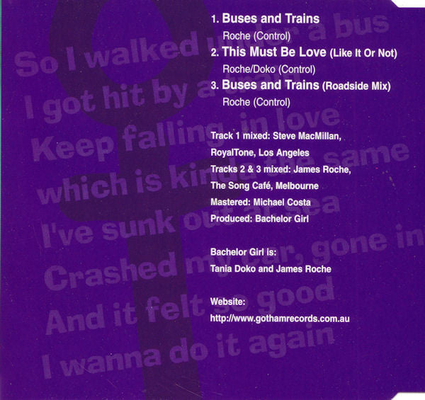 Bachelor Girl : Buses And Trains (CD, Single)