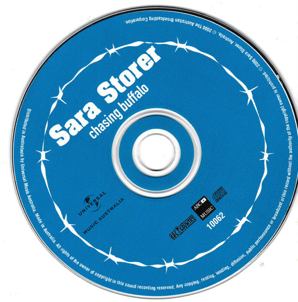 Sara Storer : Chasing Buffalo (CD, Album)