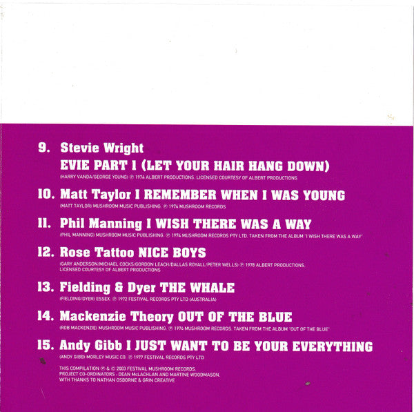Various : Decade Of Classic Australian Hits 70's (3xCD, Comp)