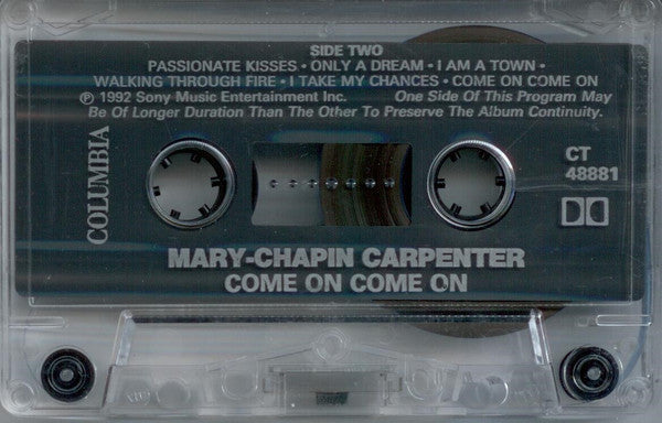 Mary-Chapin Carpenter* : Come On Come On (Cass, Album, Club, Dol)