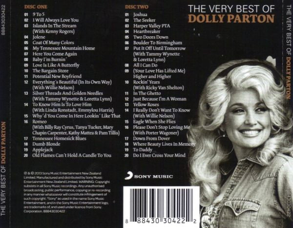Dolly Parton : The Very Best Of Dolly Parton (2xCD, Comp)
