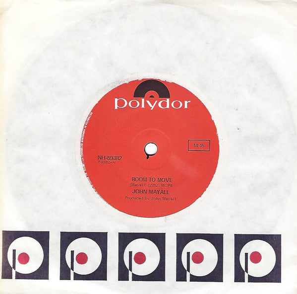 John Mayall : Room To Move / Saw Mill Gulch Road (7", Single)