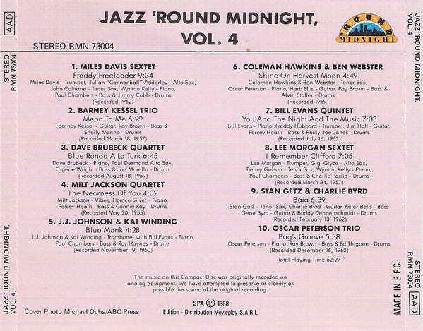 Various : Jazz 'Round Midnight Vol.4 (CD, Comp)