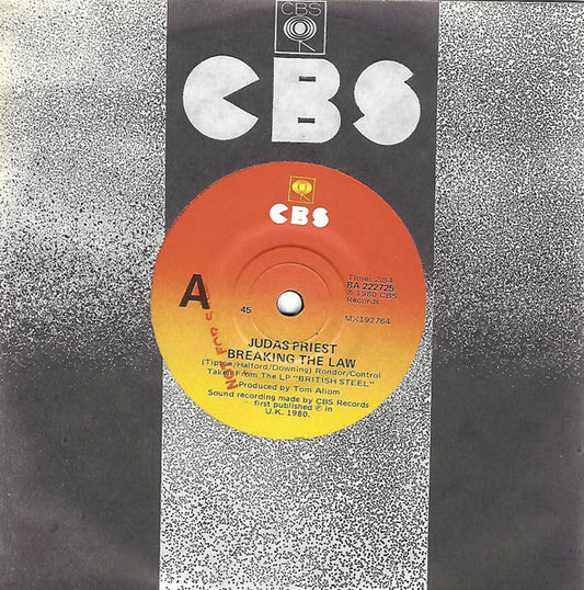 Judas Priest : Breaking The Law (7", Single)