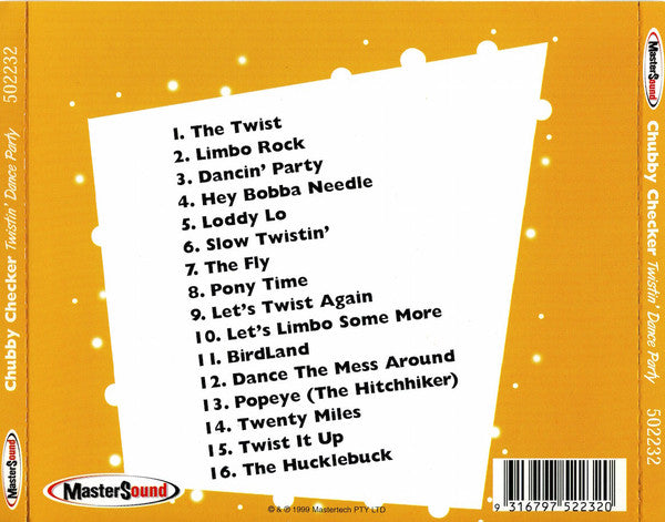 Chubby Checker : Twistin' Dance Party (CD, Album, Comp)
