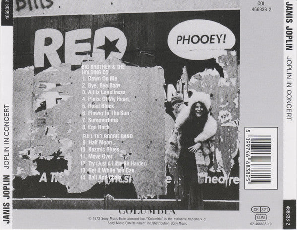 Janis Joplin : In Concert (CD, Album, RE)