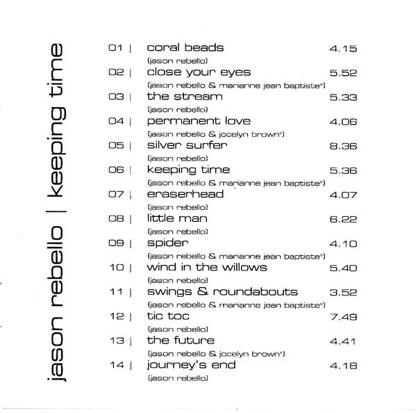 Jason Rebello : Keeping Time (CD, Album)
