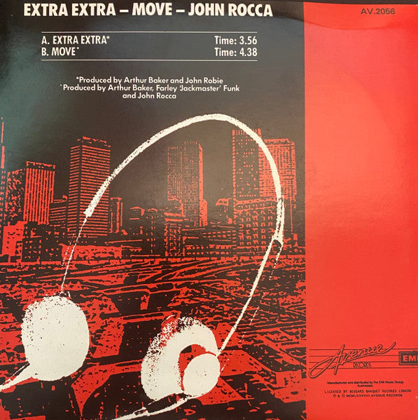 John Rocca : Extra Extra  / Move (7", Single)
