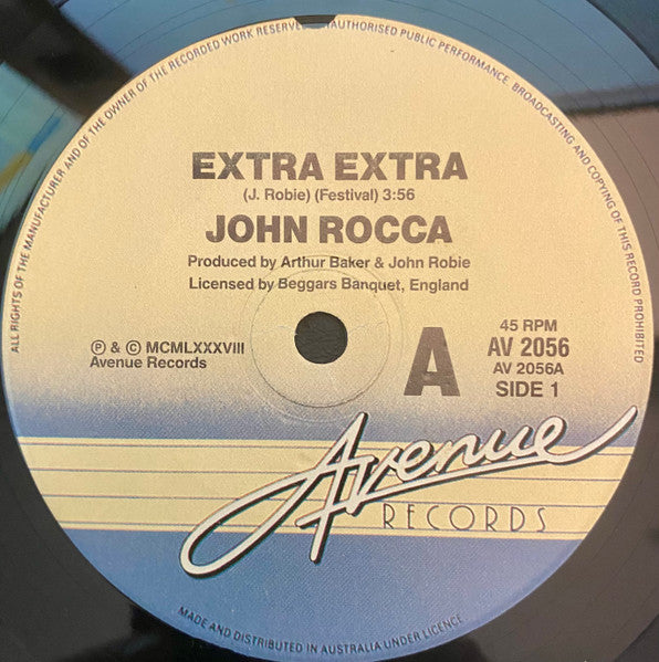 John Rocca : Extra Extra  / Move (7", Single)