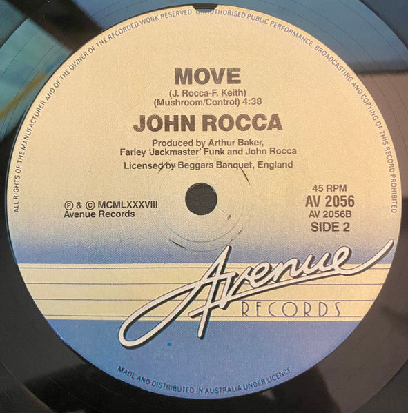 John Rocca : Extra Extra  / Move (7", Single)