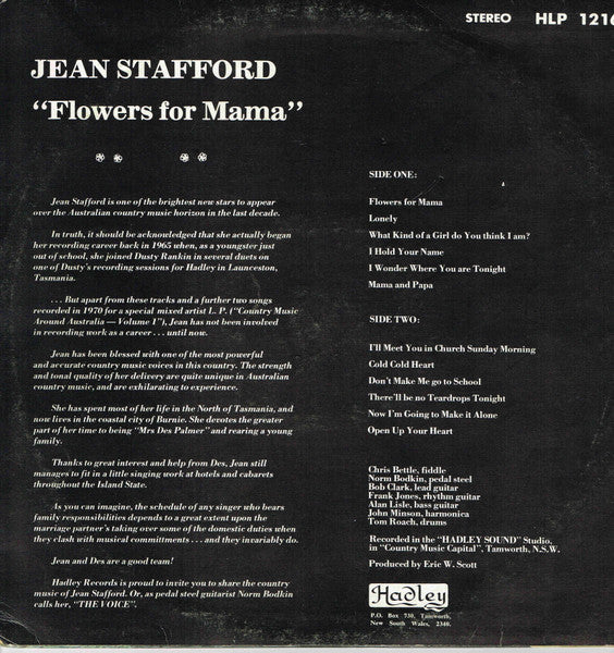 Jean Stafford : Flowers For Mama (LP)