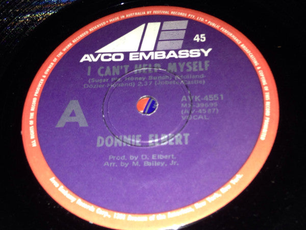 Donnie Elbert : I Can't Help Myself / Love Is Here And Now You're Gone (7", Single)