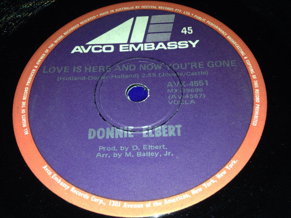 Donnie Elbert : I Can't Help Myself / Love Is Here And Now You're Gone (7", Single)