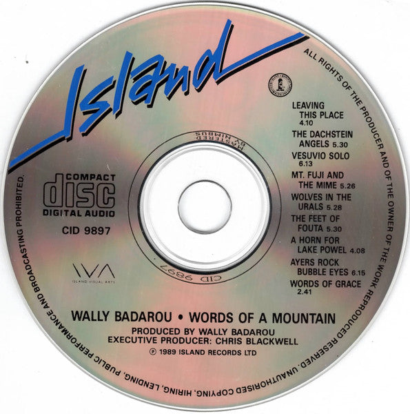 Wally Badarou : Words Of A Mountain (CD, Album)