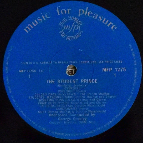 Gordon MacRae And Dorothy Warenskjold : The Student Prince (LP, Album)