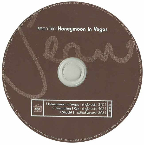 Sean Ikin : Honeymoon In Vegas (CD, Single)