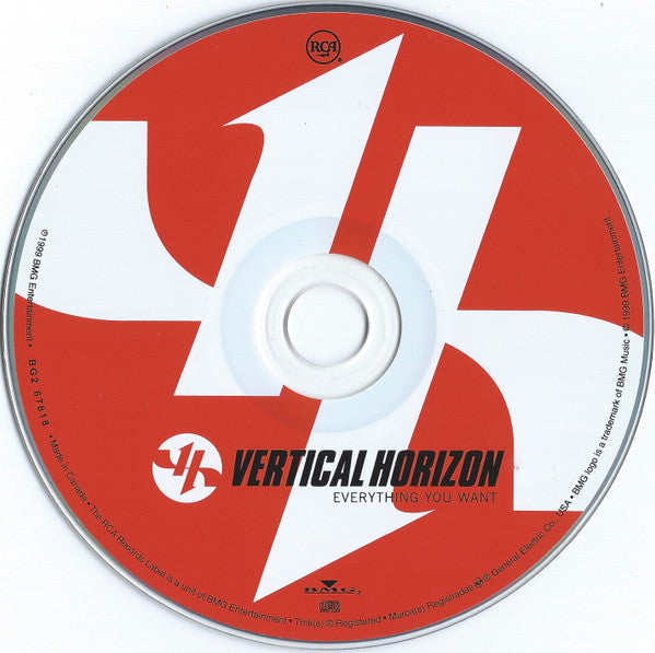 Vertical Horizon : Everything You Want (CD, Album, Club)