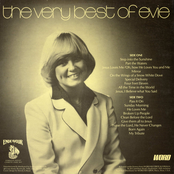 Evie (2) : The Very Best Of Evie (LP, Comp)