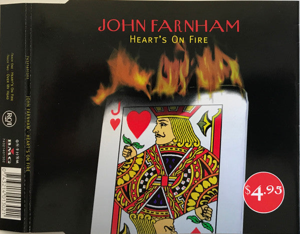 John Farnham : Heart's On Fire (CD, Single)