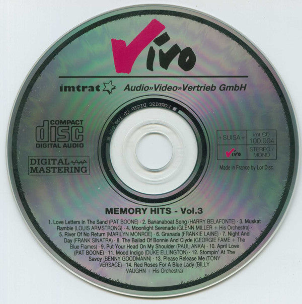 Various : Memory Hits Vol.3 (CD, Comp)