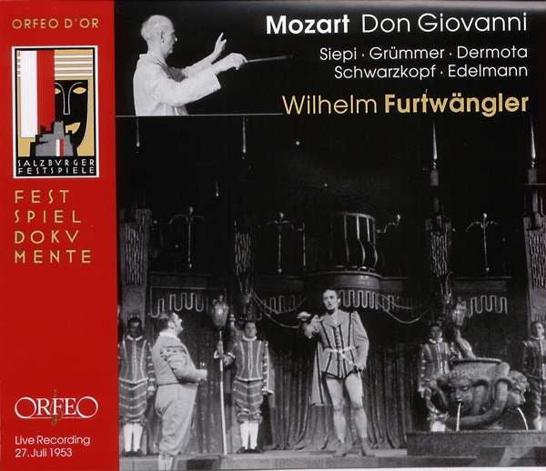 Wolfgang Amadeus Mozart − Cesare Siepi • Elisabeth Grümmer • Anton Dermota • Elisabeth Schwarzkopf • Otto Edelmann • Wilhelm Furtwängler : Don Giovanni (3xCD, Album, Mono, RM)
