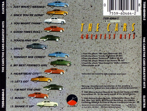 The Cars : The Cars Greatest Hits (CD, Comp, RE, O-c)