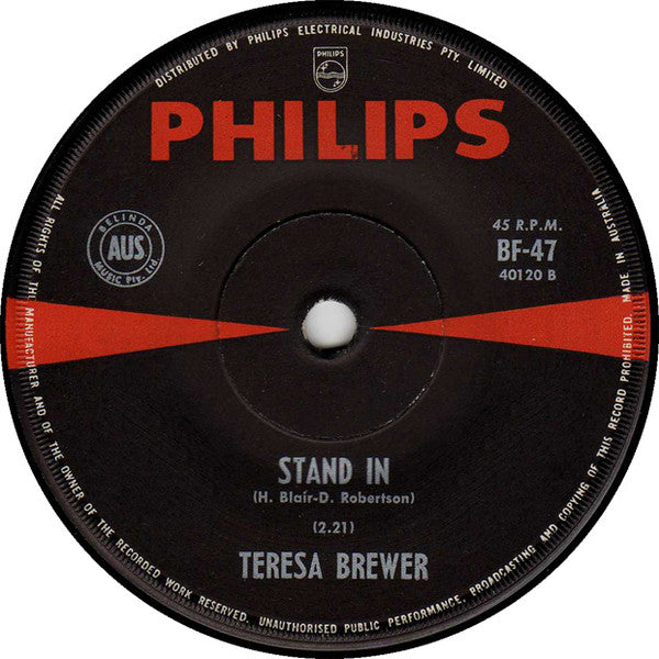 Teresa Brewer : Second Hand Rose  (7", Single)