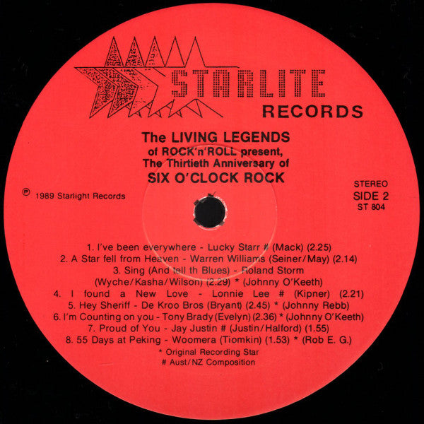 Various : The Living Legends Of Six O'Clock Rock (LP, Album, Gat)