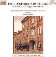 J. Strauss, Jr.* / Suppé* / Jacques Offenbach / Czecho-Slovak State Philharmonic Orchestra (Košice)*, Alfred Walter : Famous Operetta Overtures (CD, RE)
