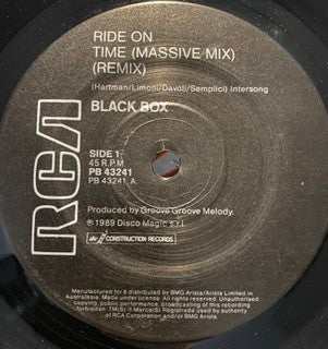 Black Box : Ride On Time (Remix) (7", Single, Pic)
