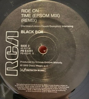 Black Box : Ride On Time (Remix) (7", Single, Pic)