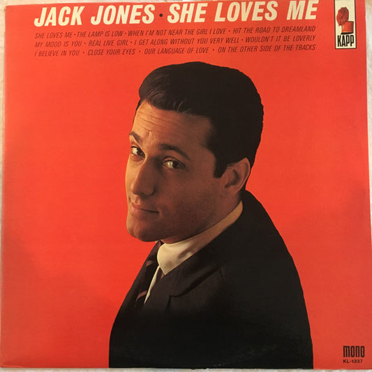 Jack Jones With Jack Elliott And His Orchestra : She Loves Me (LP, Mono)