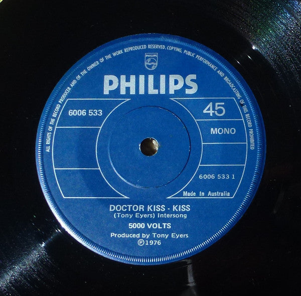 5000 Volts : Doctor Kiss Kiss (7", Single, Mono)