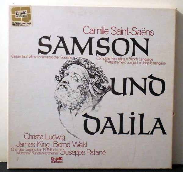 Camille Saint-Saëns, Christa Ludwig, James King (3), Bernd Weikl, Münchner Rundfunkorchester, Chor Des Bayerischen Rundfunks, Giuseppe Patanè : Samson Und Dalila (3xLP, Quad + Box)