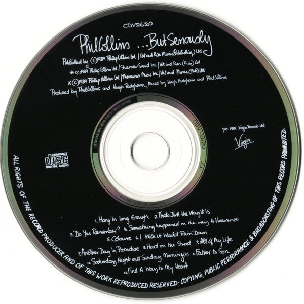 Phil Collins : ...But Seriously (CD, Album)