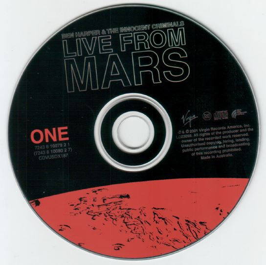 Ben Harper & The Innocent Criminals : Live From Mars (2xCD, Album, Gat)