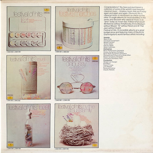 Various : Festival Of Hits 24 Classical Greats (2xLP, Comp)