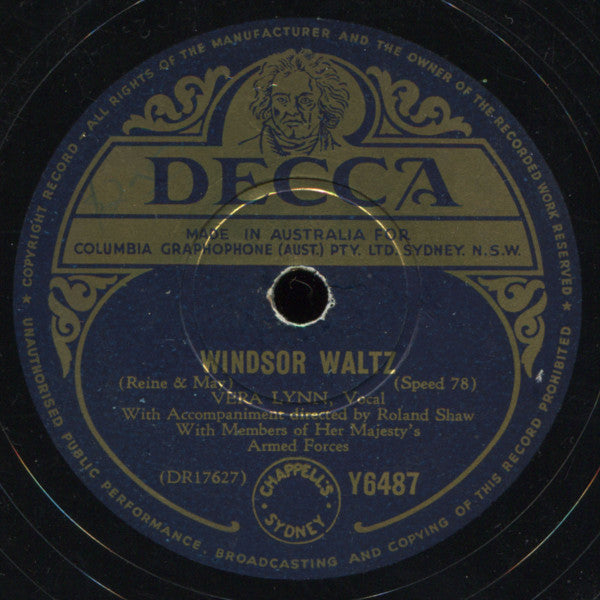 Vera Lynn : Windsor Waltz / The Lambeth Waltz (Shellac, 10")