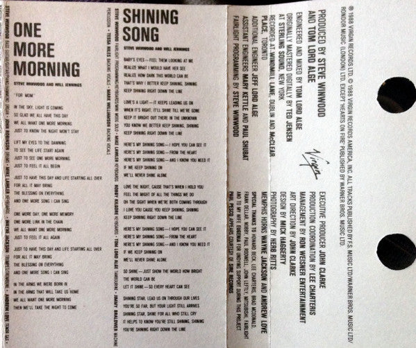 Steve Winwood : Roll With It (Cass, Album)
